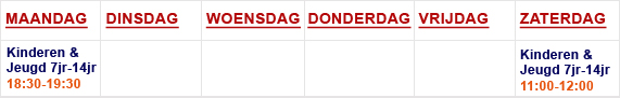Schema Tijden Web Heemstede
